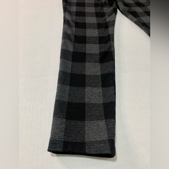 LOFT Women's Buffalo Plaid Ponte Leggings Grey/Black | Size Medium | Great Cond - Picture 10 of 16